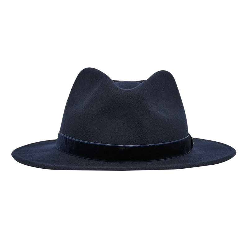 Joules Maude Fedora Hat - French Navy-1